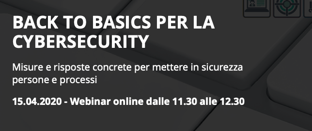 Back to basics per la cybersecurity